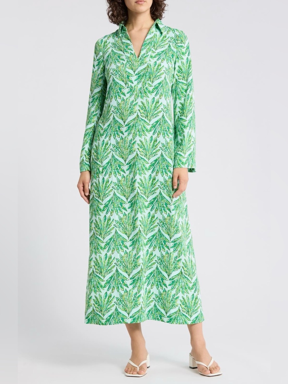 Lilly Pulitzer Simona Maxi Dress XS Shady Babe Green Tropical Resort NWT
